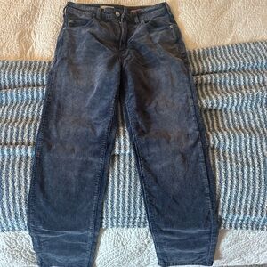 Anthropologie pilcro Straight-Leg Corduroy Jeans in Navy Blue